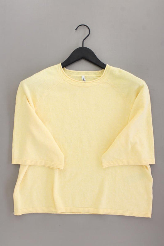 Only Crop Strickshirt Gr. M neuwertig Kurzarm gelb aus Polyester