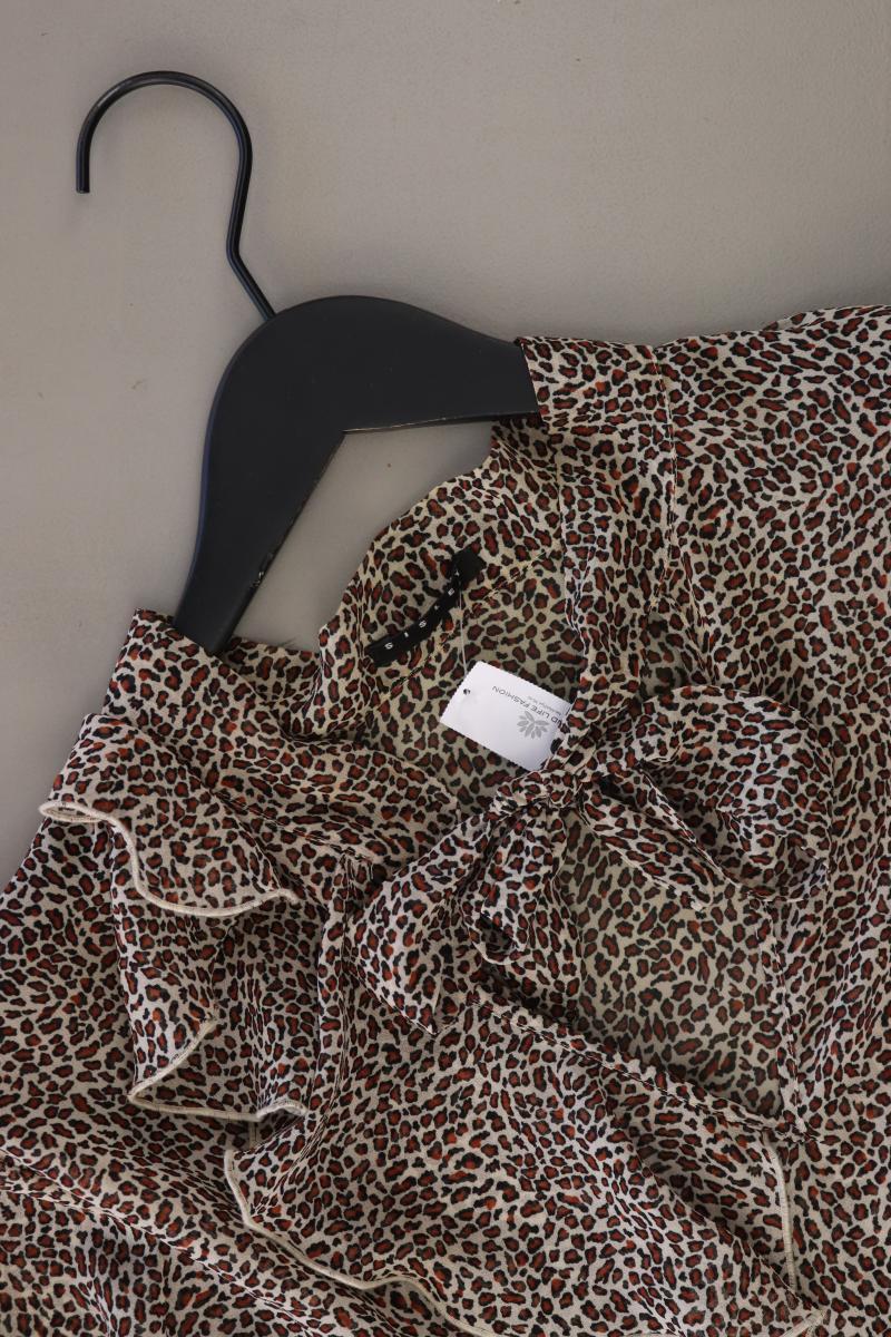 Sisley Langarmkleid Gr. 40 mit Tierdruck braun