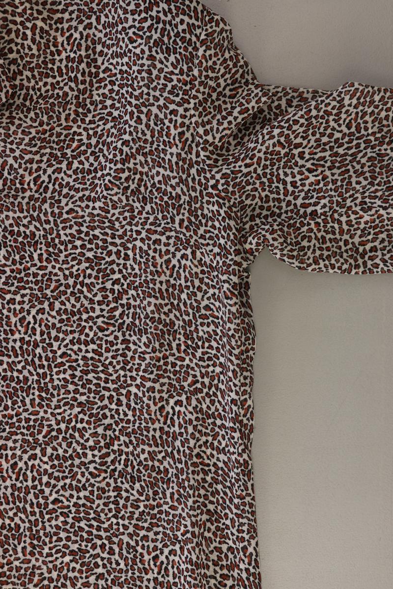 Sisley Langarmkleid Gr. 40 mit Tierdruck braun