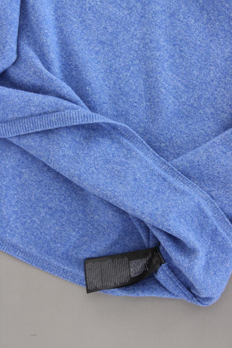 Only Crop Strickshirt Gr. M neuwertig Kurzarm blau aus Polyester