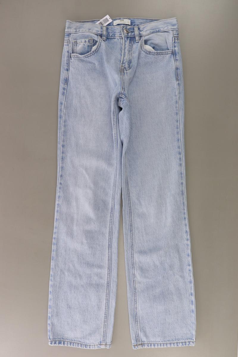 Stradivarius Baggy Jeans Gr. 34 blau aus Baumwolle