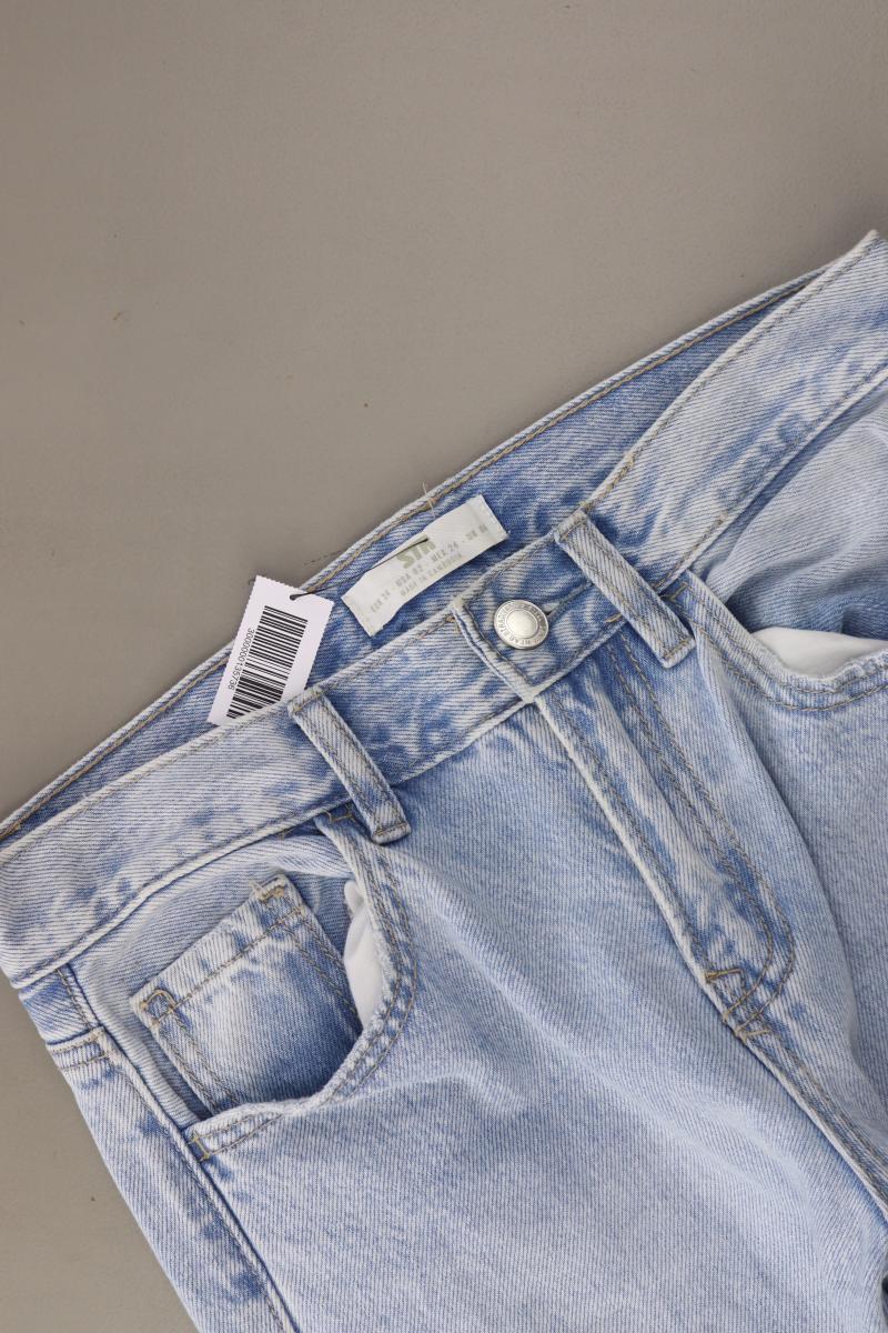 Stradivarius Baggy Jeans Gr. 34 blau aus Baumwolle