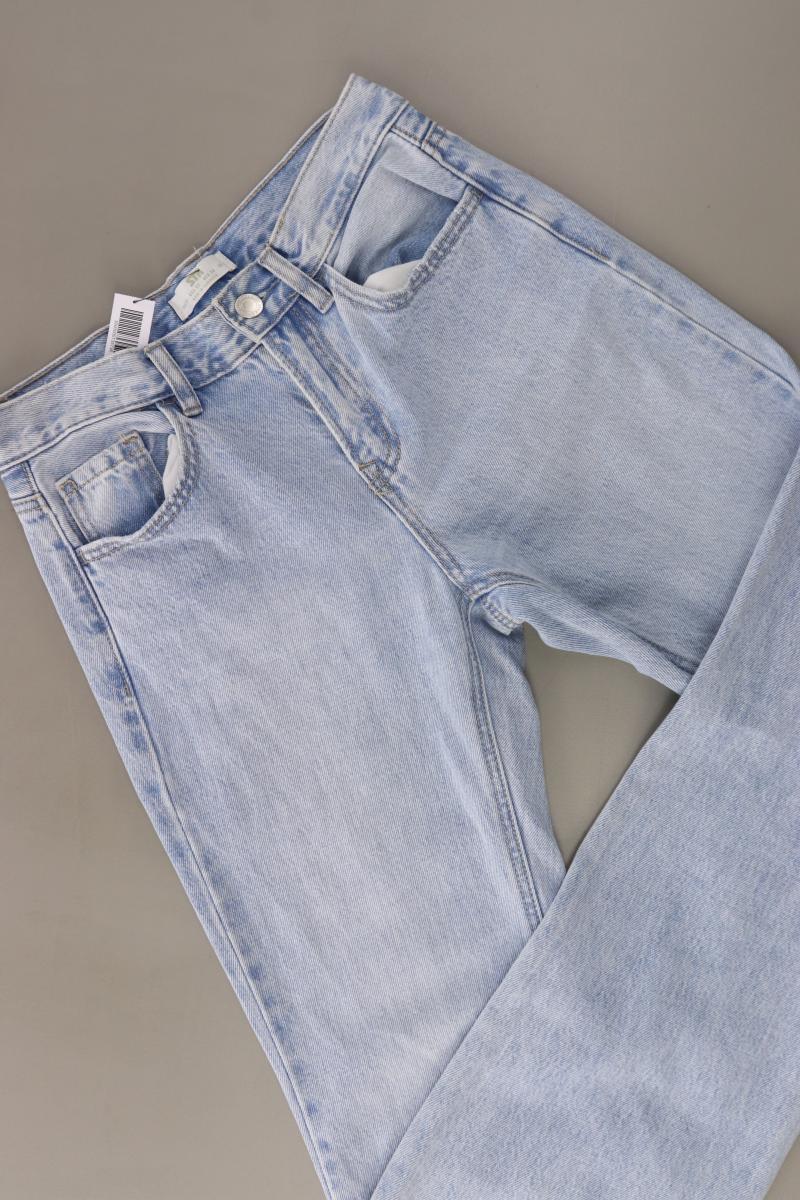 Stradivarius Baggy Jeans Gr. 34 blau aus Baumwolle