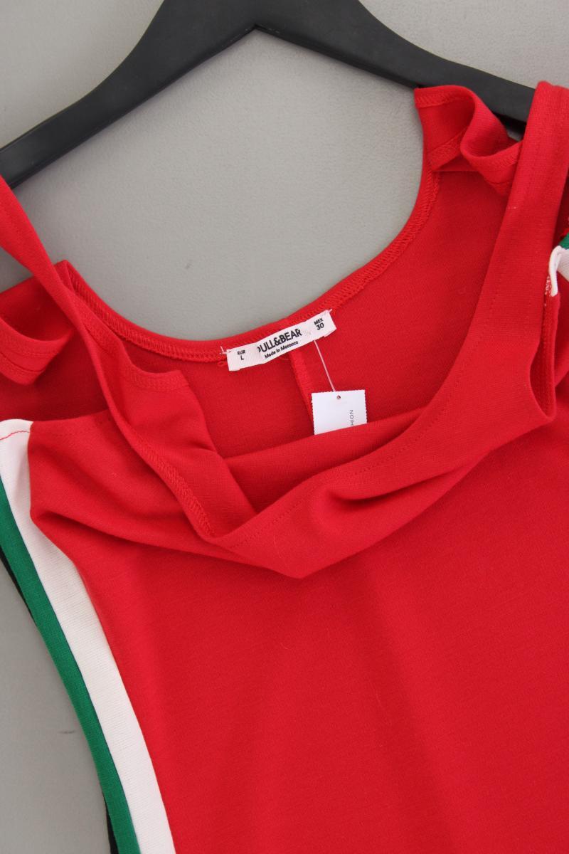 Pull&Bear Trägerkleid Gr. L rot aus Polyester
