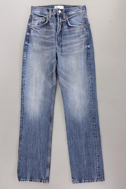 Zara Straight Jeans Gr. 32 blau