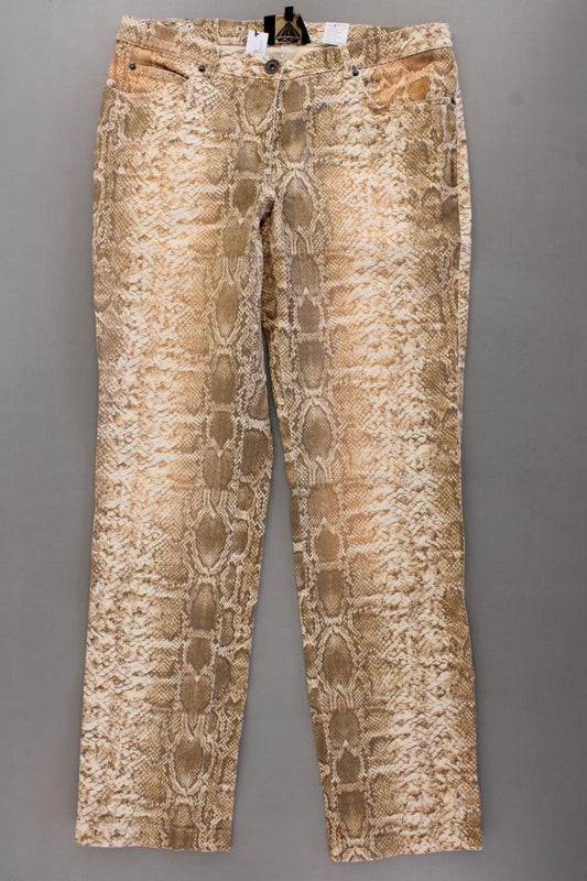 Sarah Kern Hose Gr. 42 mit Tierdruck neuwertig braun aus Baumwolle