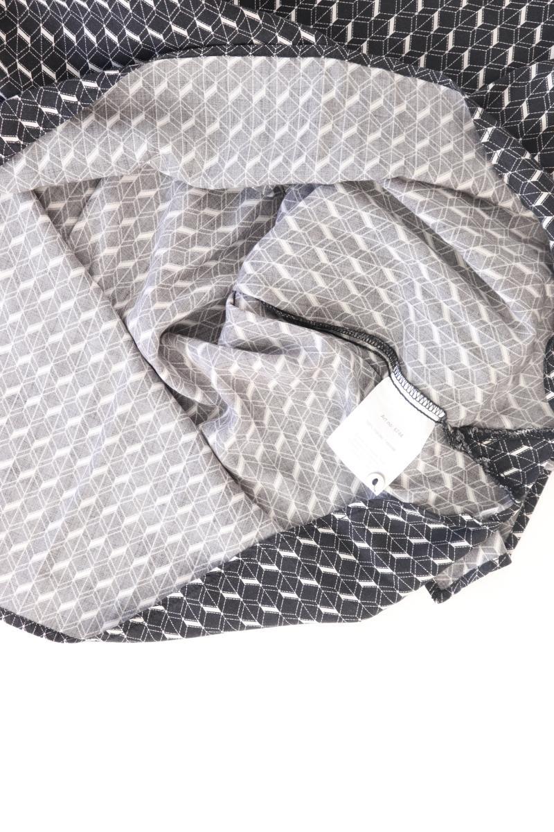 MAC Langarmbluse Gr. 44 geometrisches Muster grau aus Viskose