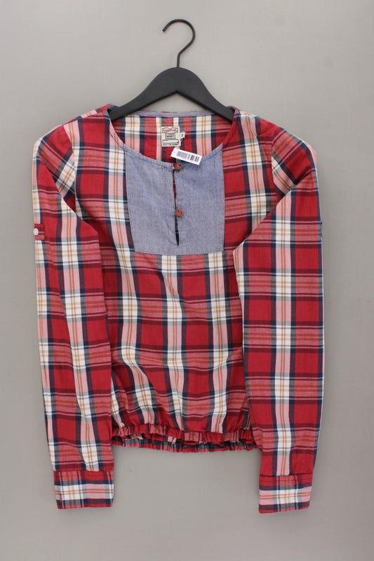 Tigerhill Karobluse Gr. S kariert Langarm rot aus Baumwolle