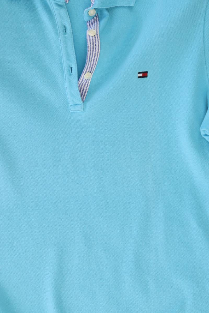 Tommy Hilfiger Poloshirt Gr. L Kurzarm türkis aus Baumwolle