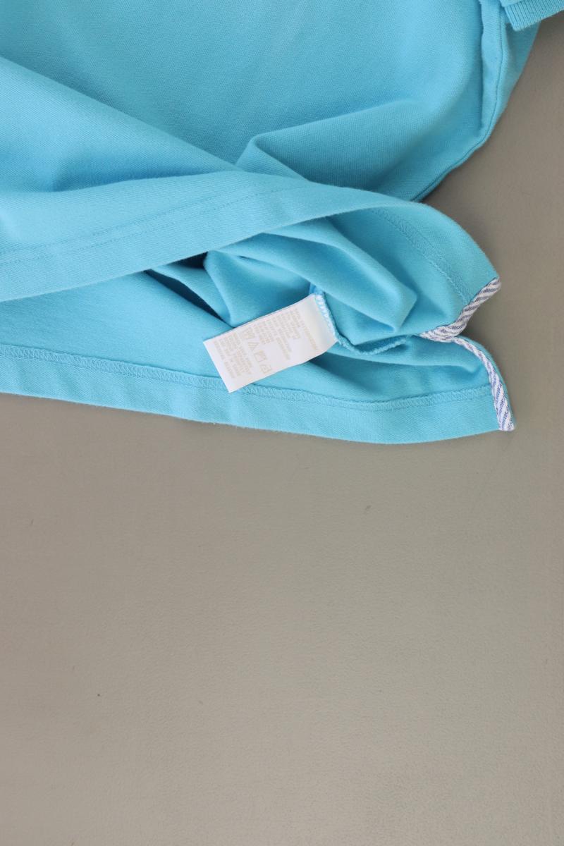 Tommy Hilfiger Poloshirt Gr. L Kurzarm türkis aus Baumwolle