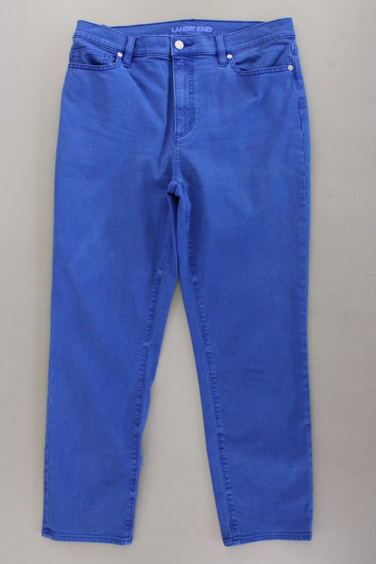 Lands' End Straight Jeans Gr. 42 blau aus Baumwolle
