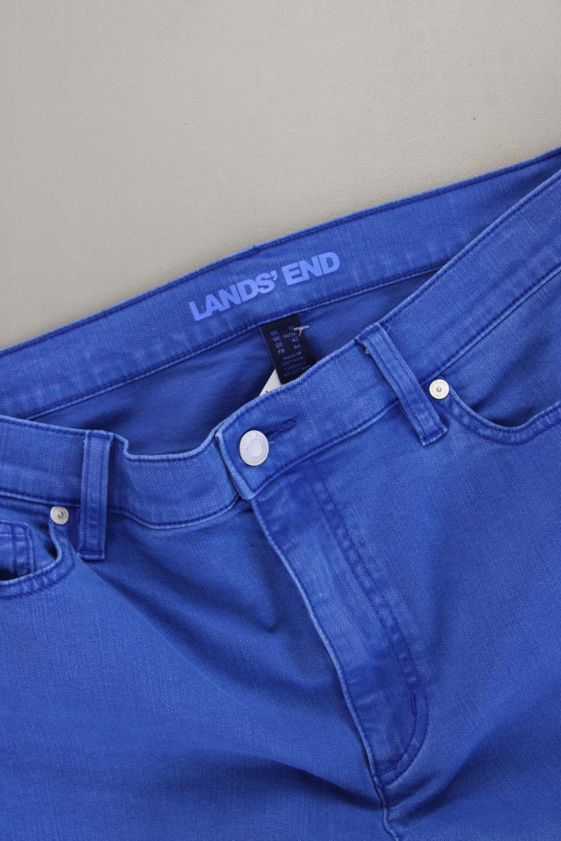 Lands' End Straight Jeans Gr. 42 blau aus Baumwolle