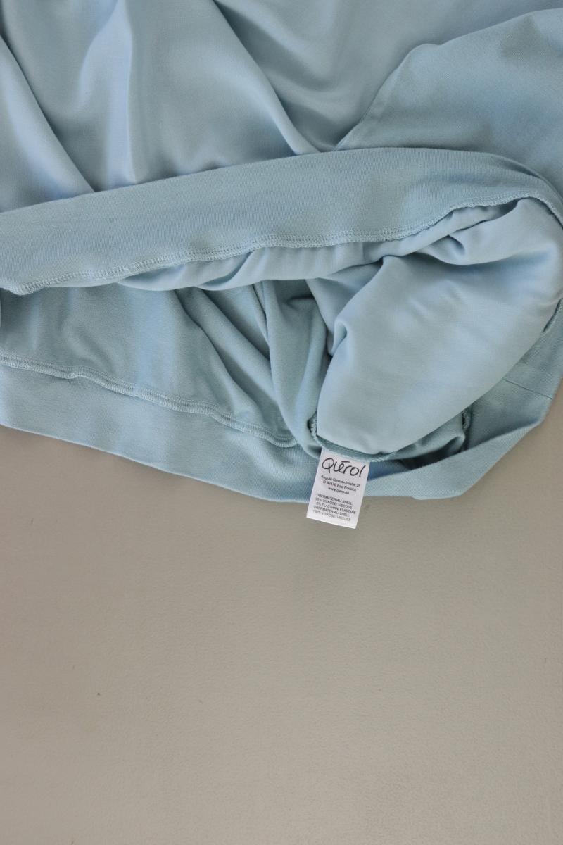 Qiero! Langarmbluse Gr. 44 blau aus Viskose