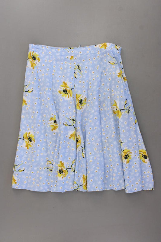 Esprit Rock Gr. 36 mit Blumenmuster blau aus Viskose