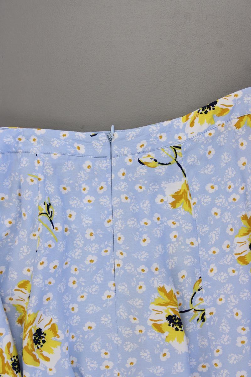 Esprit Rock Gr. 36 mit Blumenmuster blau aus Viskose