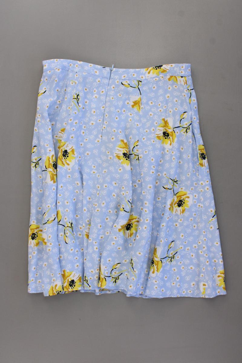 Esprit Rock Gr. 36 mit Blumenmuster blau aus Viskose