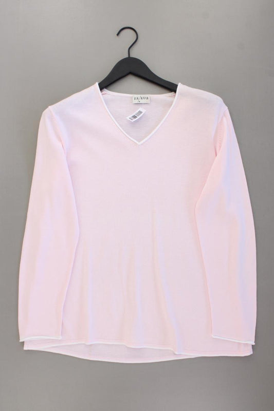 Via Appia Feinstrickpullover Gr. 44 rosa aus Baumwolle
