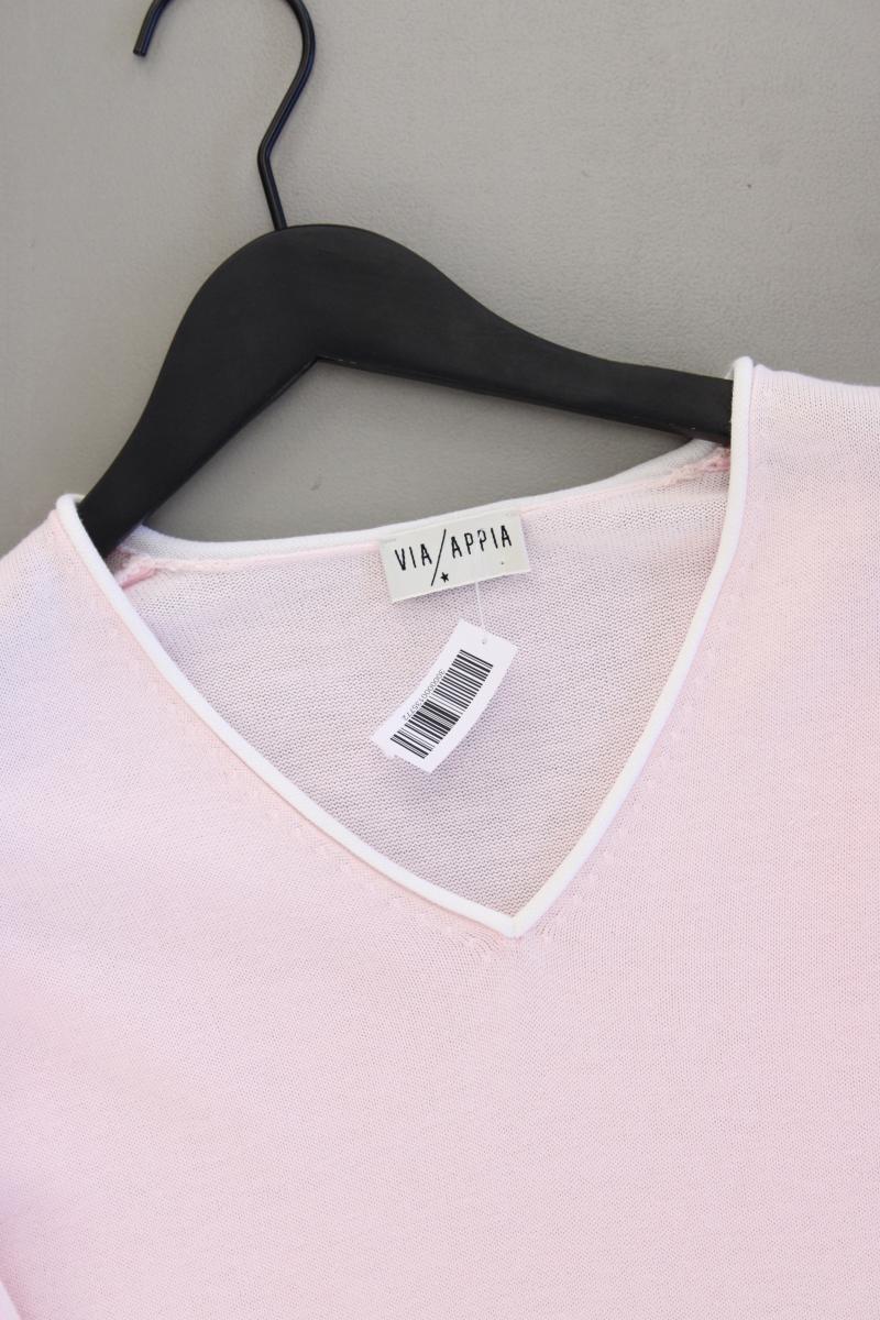 Via Appia Feinstrickpullover Gr. 44 rosa aus Baumwolle