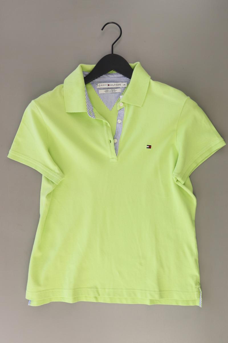 Tommy Hilfiger Poloshirt Gr. L Kurzarm grün aus Baumwolle
