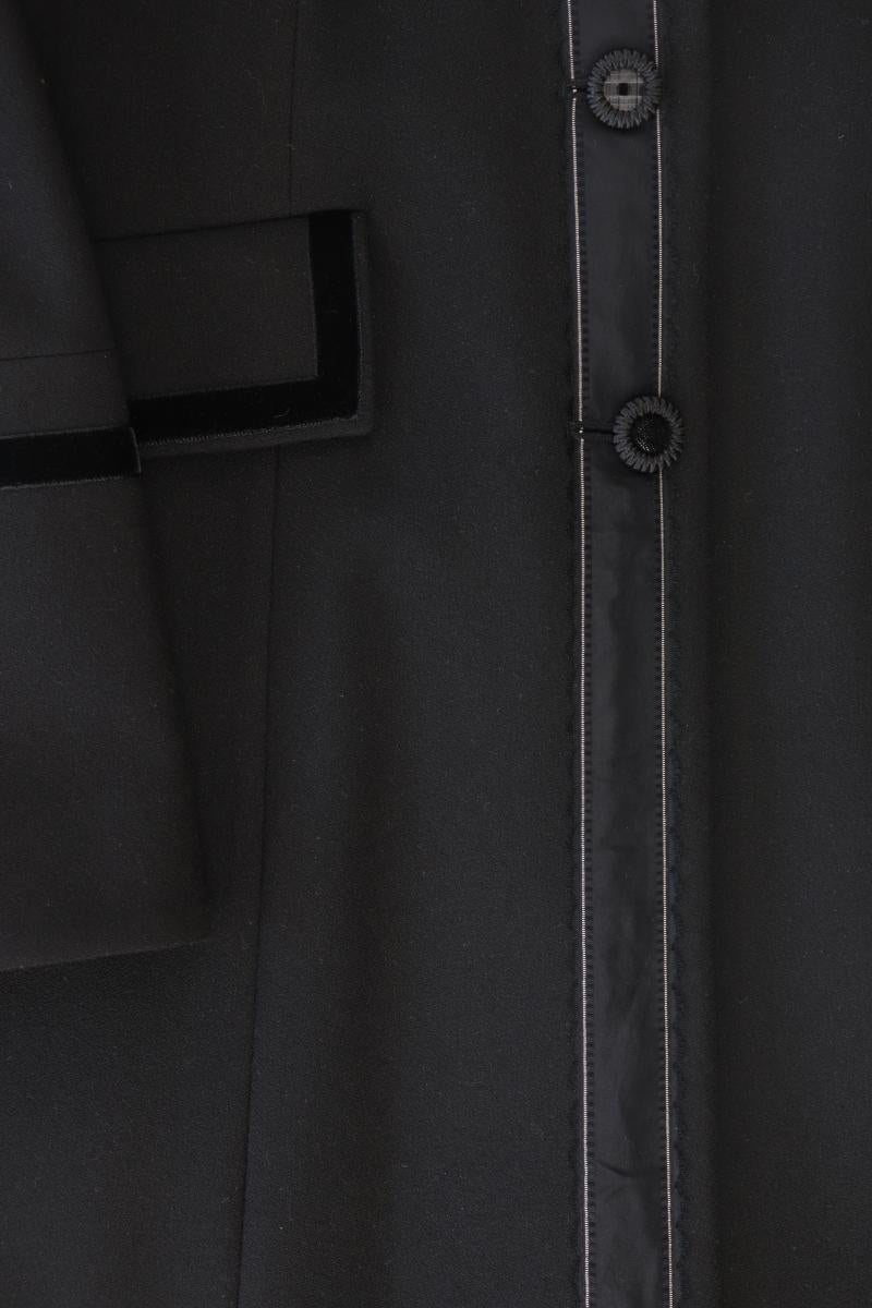 Jones Mantel Gr. 42 Vintage schwarz aus Polyester