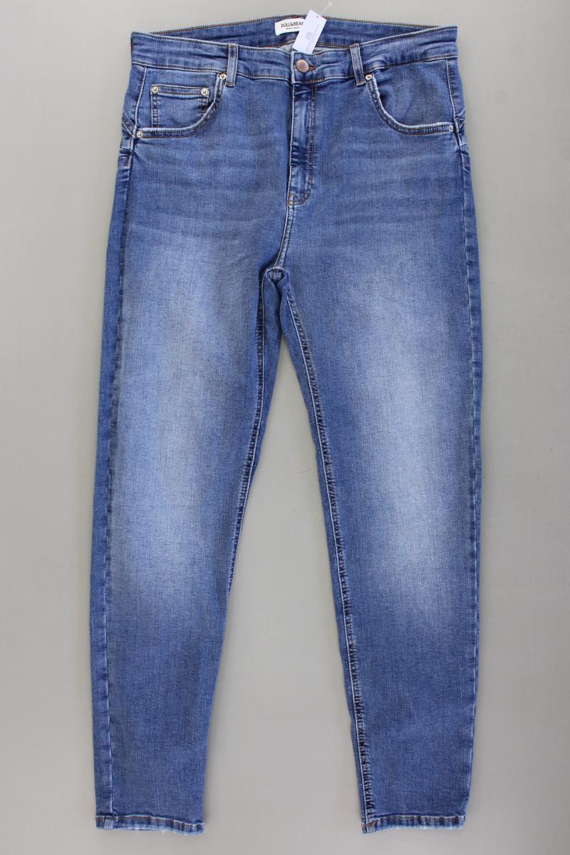 Pull&Bear Skinny Jeans Gr. 46 blau aus Baumwolle