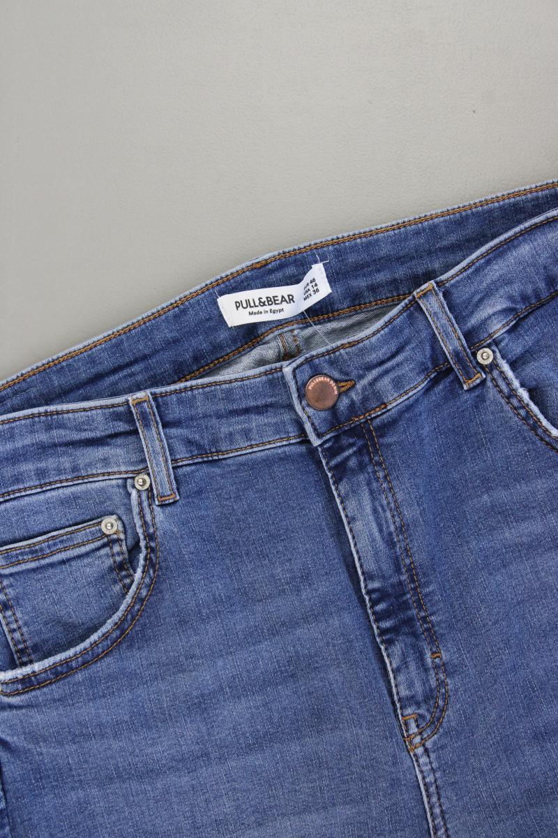 Pull&Bear Skinny Jeans Gr. 46 blau aus Baumwolle
