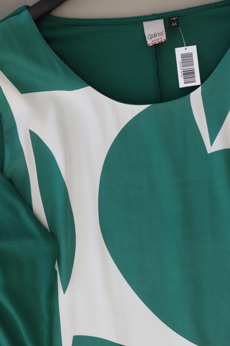 Qiero! Midikleid Gr. 44 geometrisches Muster neuwertig 3/4 Ärmel grün