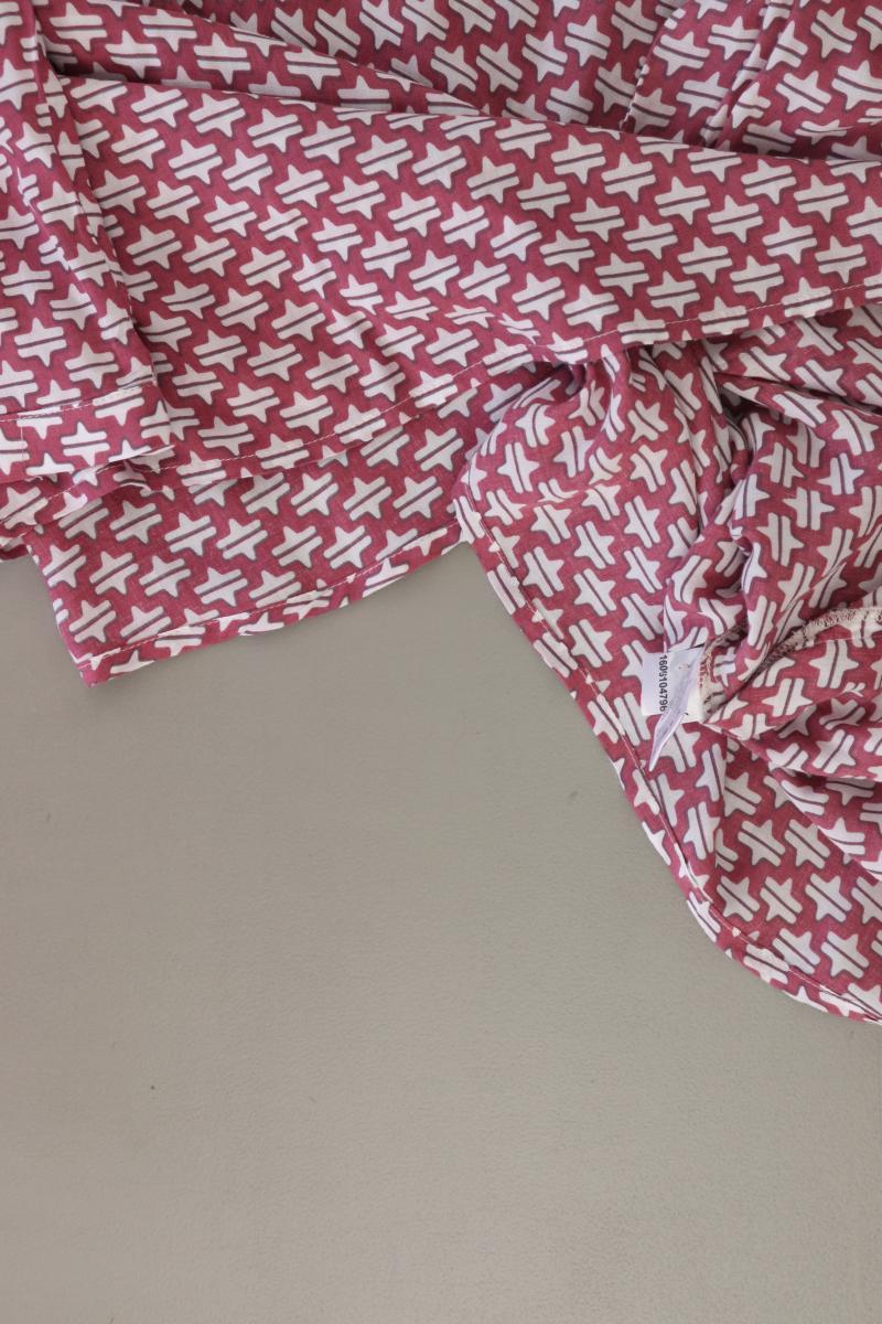 Qiero! Langarmbluse Gr. 44 geometrisches Muster rosa aus Viskose