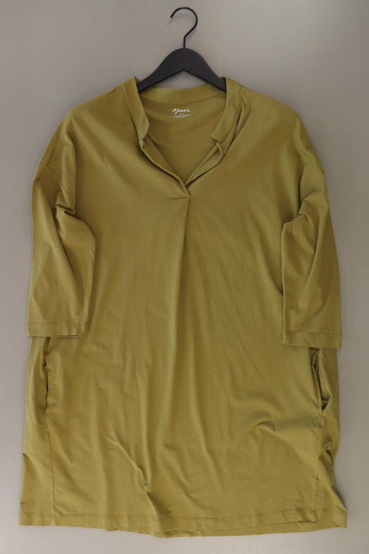 Maas Natur Midikleid Gr. 44 neuwertig 3/4 Ärmel grün aus Baumwolle
