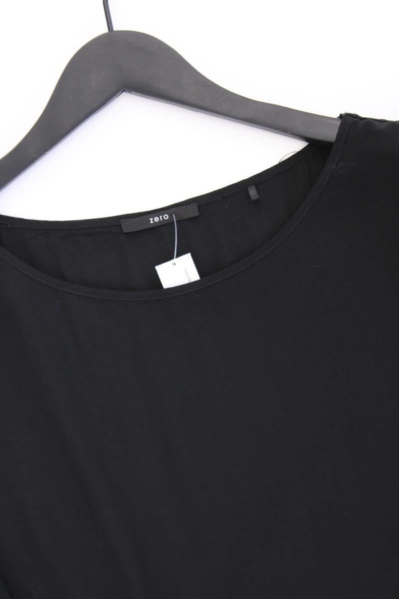 Zero Classic Bluse Gr. 44 3/4 Ärmel schwarz aus Viskose