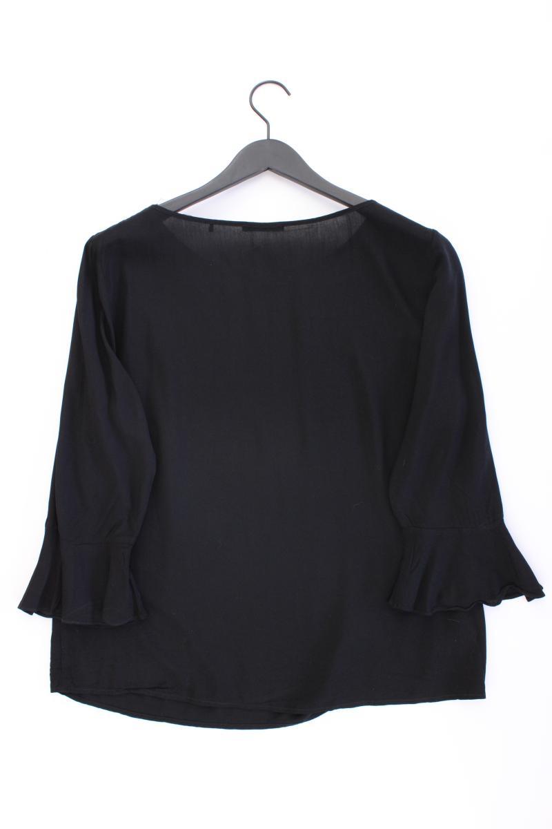 Zero Classic Bluse Gr. 44 3/4 Ärmel schwarz aus Viskose