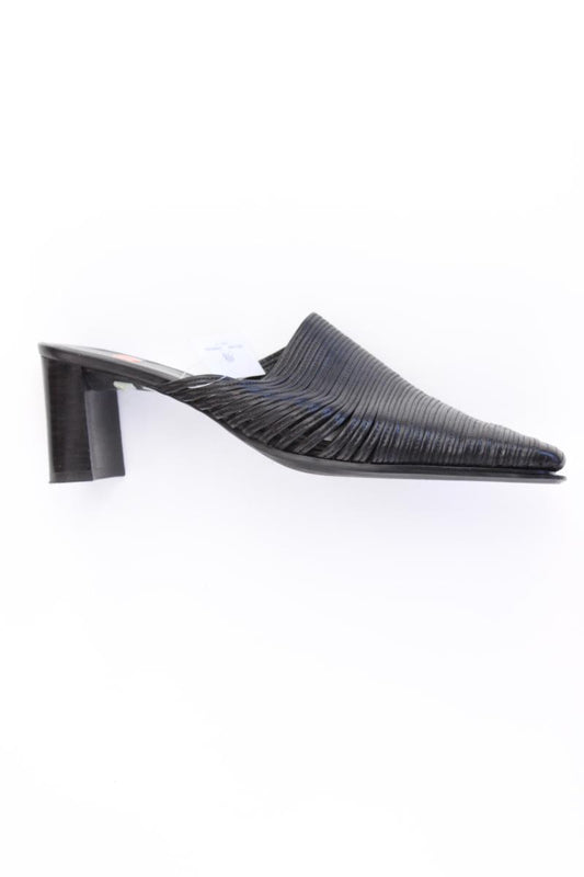 More&More Vintage Pantoletten Gr. 39,5 schwarz aus Leder