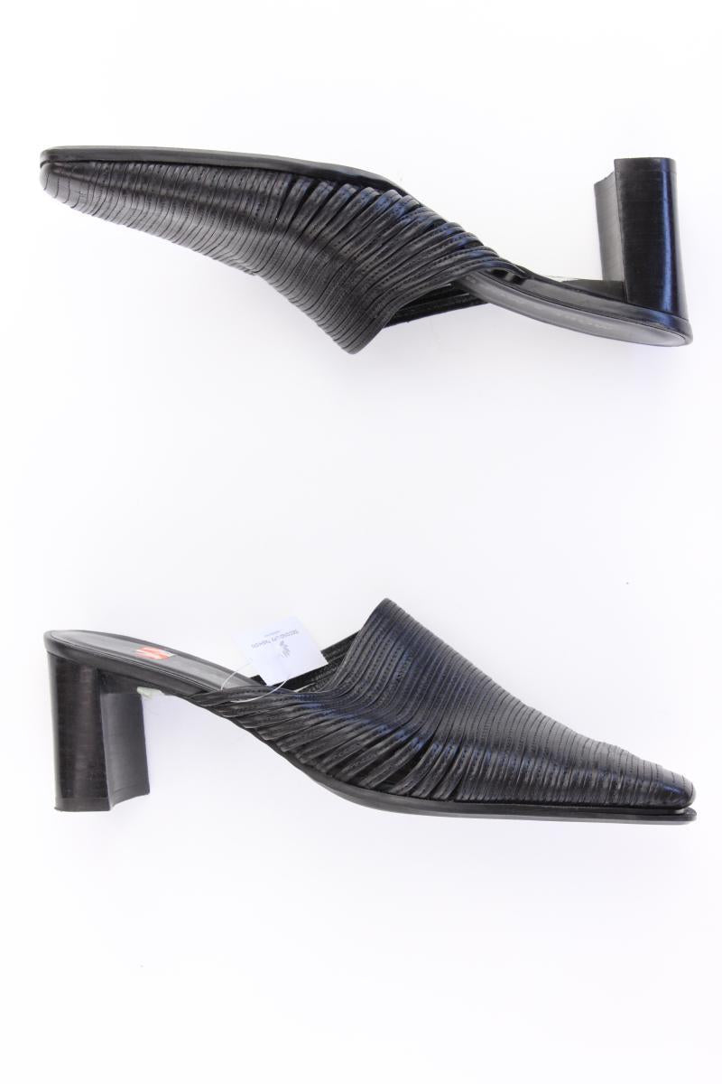 More&More Vintage Pantoletten Gr. 39,5 schwarz aus Leder