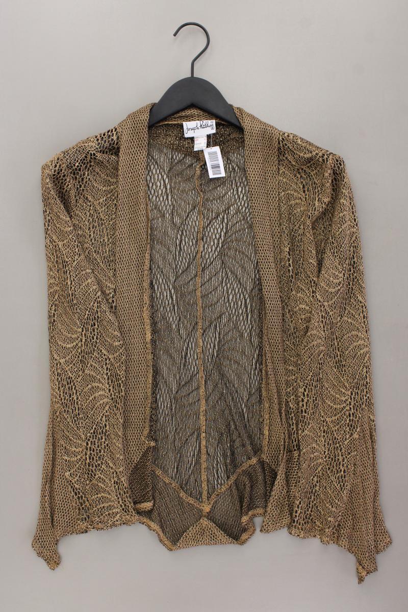 Joseph Ribkoff Strickjacke Gr. 44 Langarm mit Glitzer Vintage gold