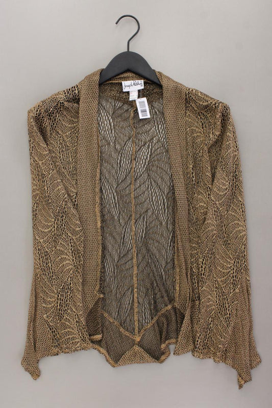 Joseph Ribkoff Strickjacke Gr. 44 Langarm mit Glitzer Vintage gold