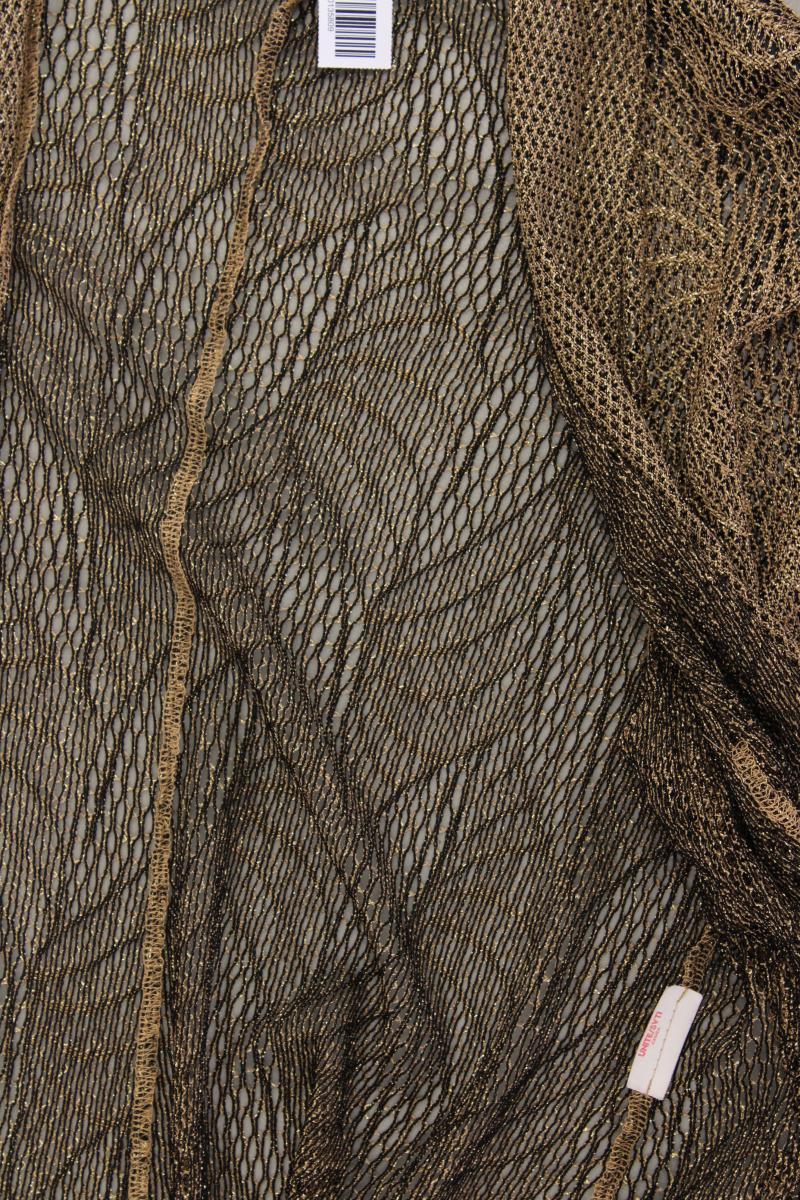 Joseph Ribkoff Strickjacke Gr. 44 Langarm mit Glitzer Vintage gold