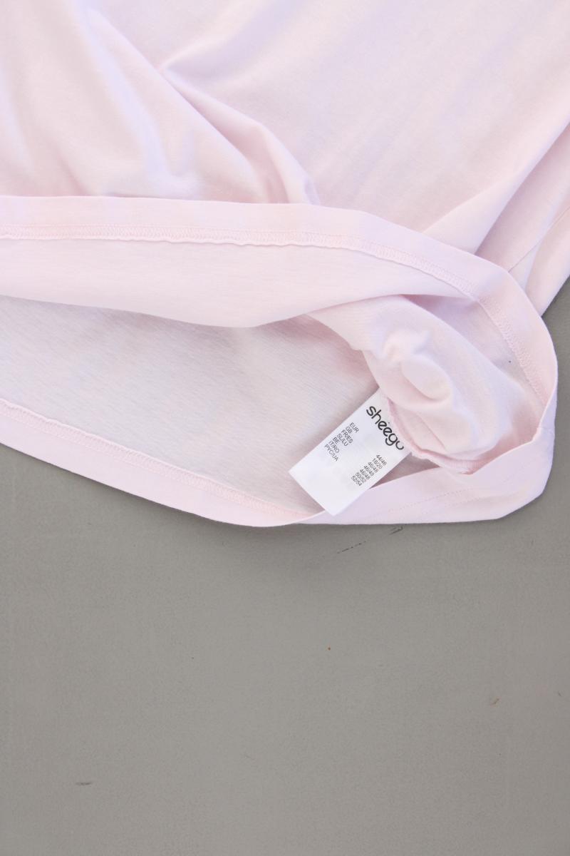 sheego Printshirt Gr. 44/46 Kurzarm rosa aus Baumwolle