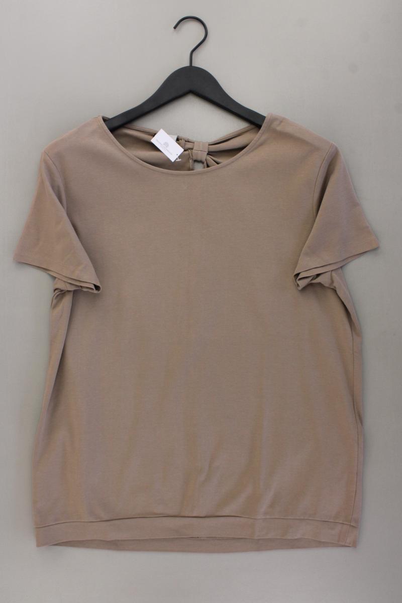 Qiero! T-Shirt Gr. 44 neuwertig Kurzarm braun aus Baumwolle