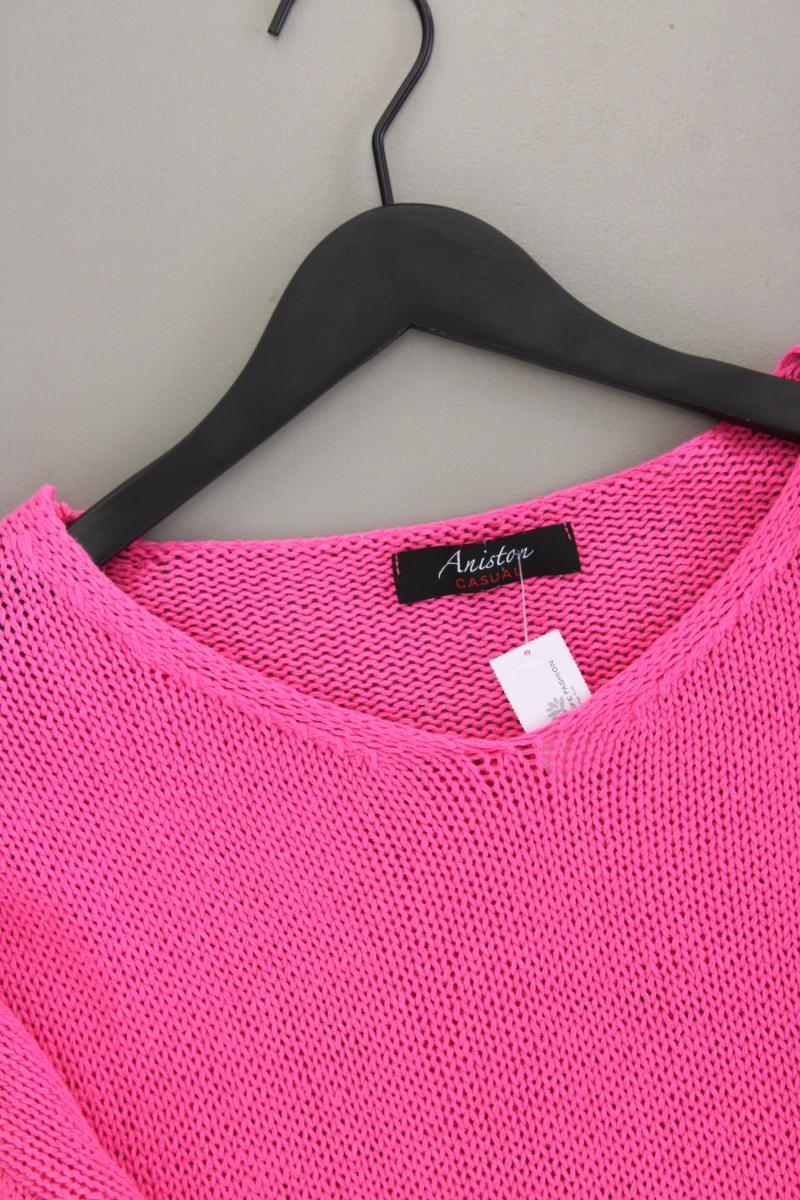 Aniston Grobstrickpullover Gr. 40/42 pink aus Baumwolle