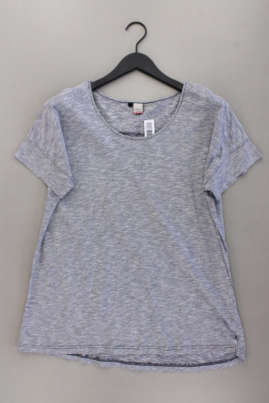 Qiero! T-Shirt Gr. 44 Kurzarm blau aus Baumwolle