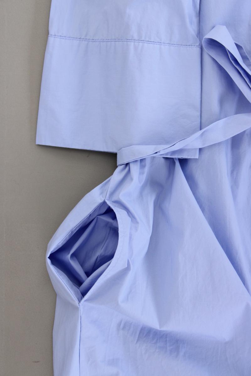 C&A Blusenkleid Gr. 36 mit Gürtel 3/4 Ärmel blau