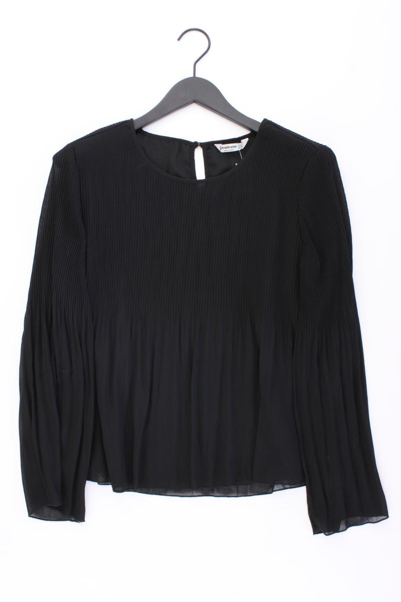 Stradivarius Langarmbluse Gr. L schwarz aus Polyester