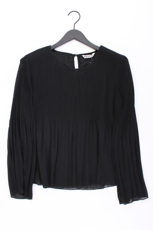 Stradivarius Langarmbluse Gr. L schwarz aus Polyester