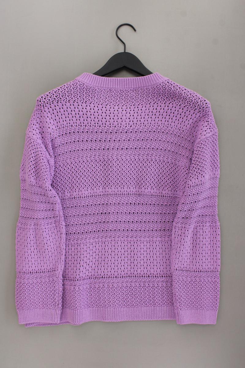 Aniston Strickjacke Gr. 40 neuwertig Langarm lila aus Baumwolle