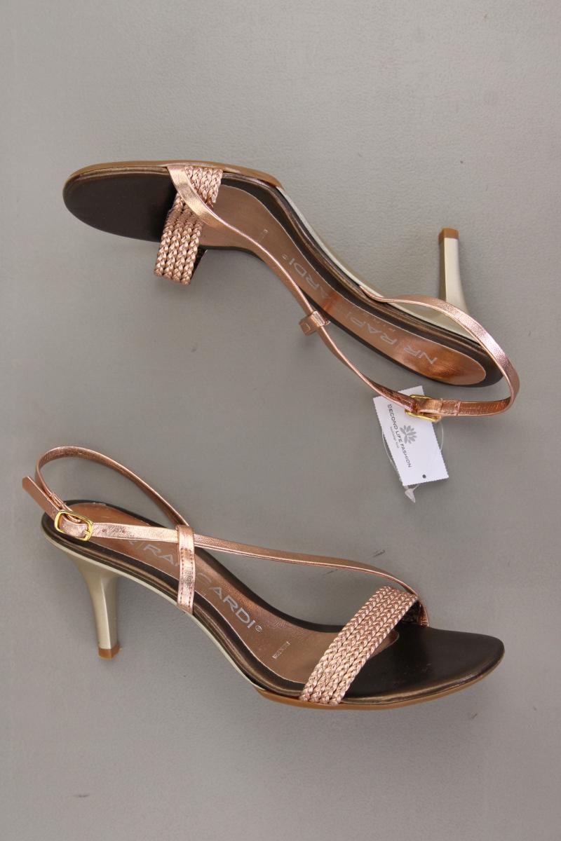Sandaletten Gr. 37 gold aus Kunstleder