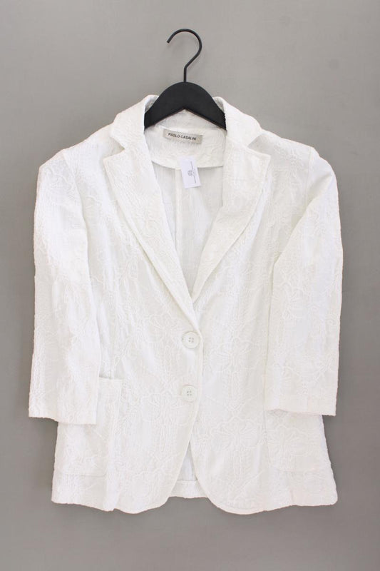 Paolo Casalini Slim Blazer Gr. L creme aus Baumwolle