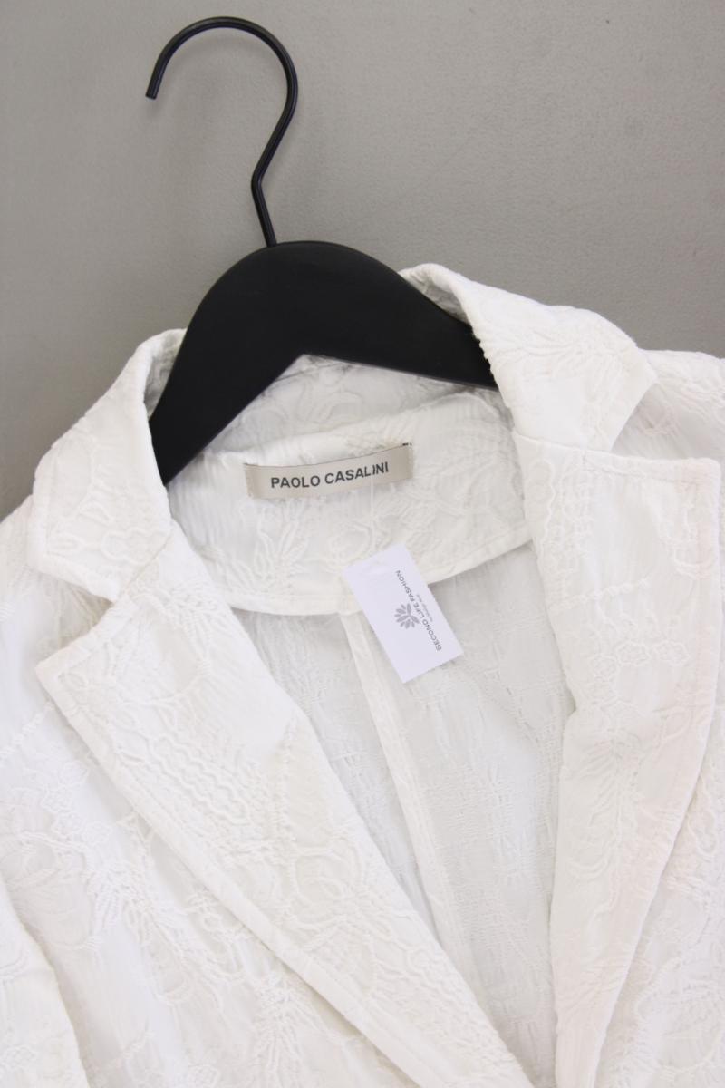 Paolo Casalini Slim Blazer Gr. L creme aus Baumwolle