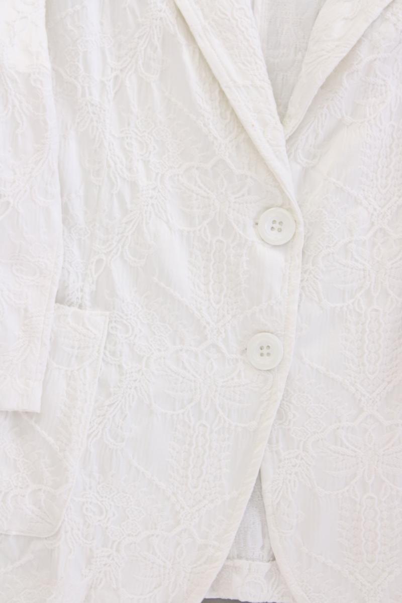 Paolo Casalini Slim Blazer Gr. L creme aus Baumwolle