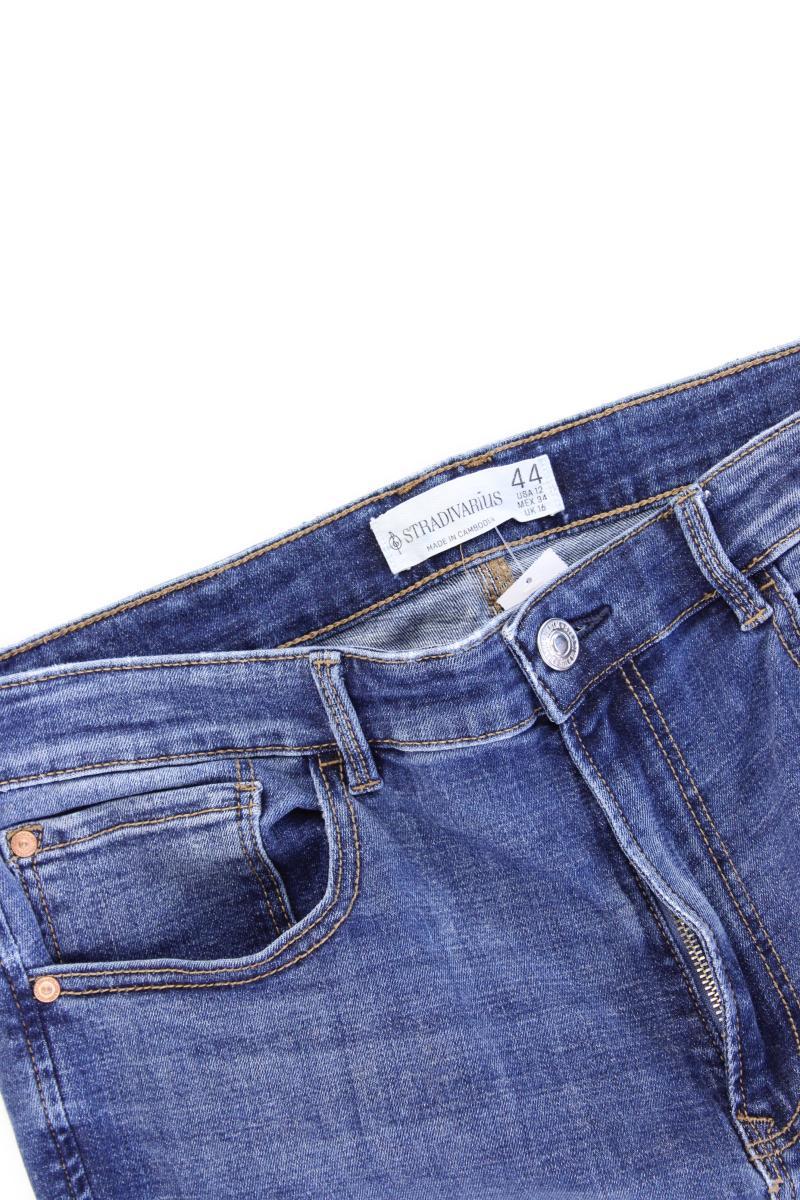 Stradivarius Skinny Jeans Gr. 44 blau aus Baumwolle
