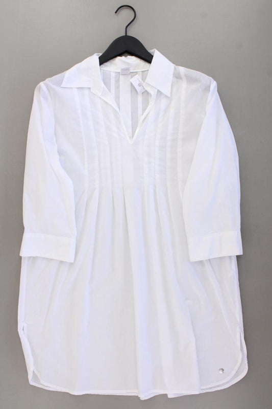 s.Oliver Longbluse Gr. 44 3/4 Ärmel weiß aus Baumwolle